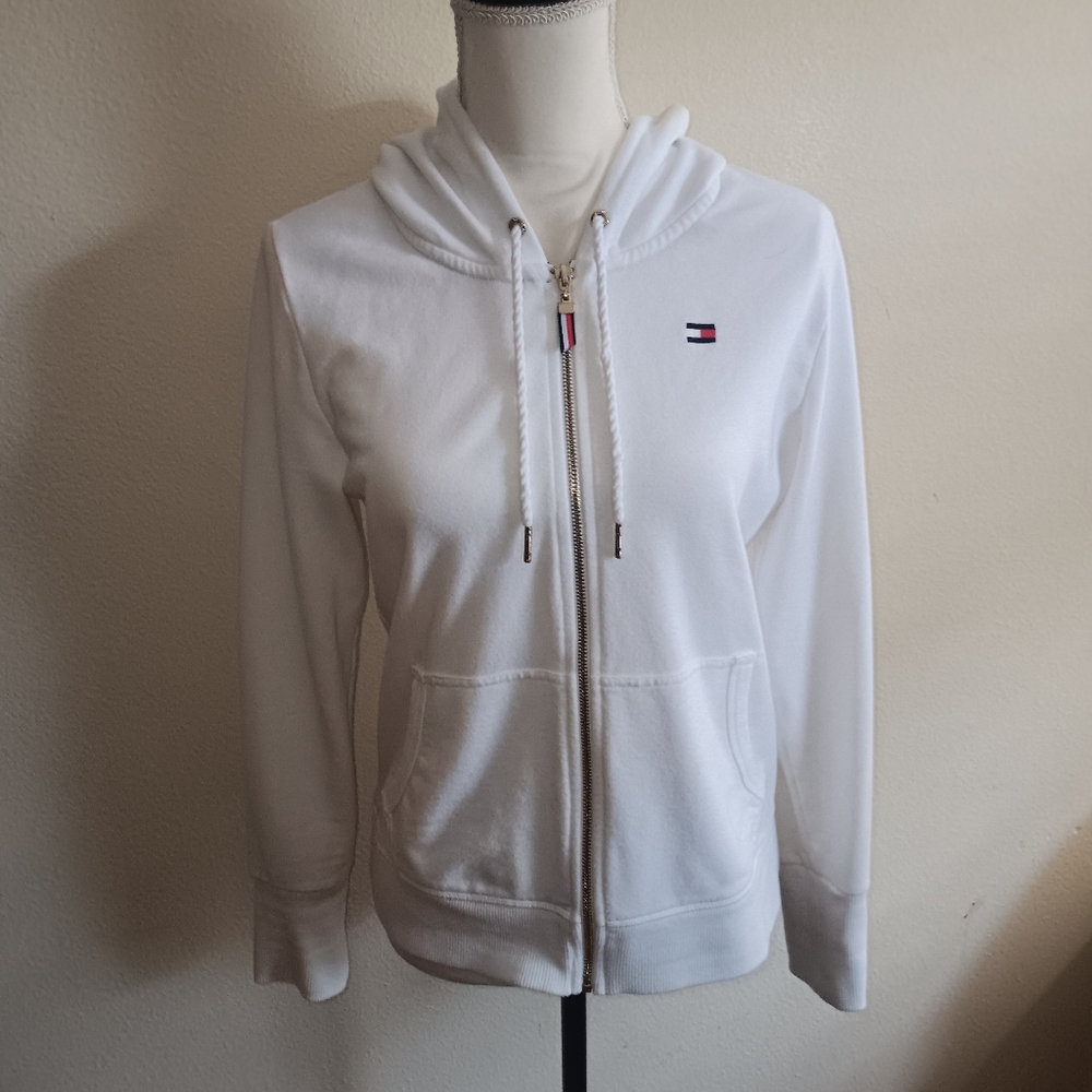 Womens small white hoodie Tommy Hilfiger